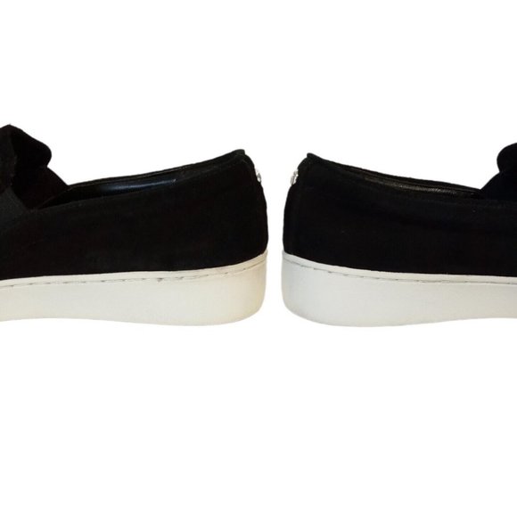 Michael Kors KEATON Slip-ons women's 8.5 Black Suede Leather HL17F Great Cond - Picture 7 of 12